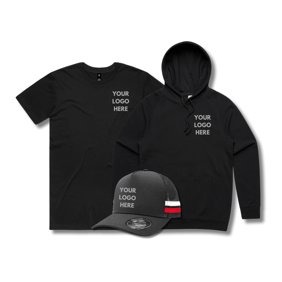 $99 Custom Merch Pack – Tee, Hoodie & Hat | Printofy – Printofy-AUNZ