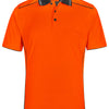 SW79 UNISEX HI-VIS BAMBOO CHARCOAL VENTED SS POLO